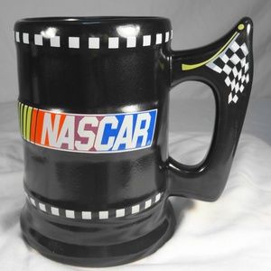 NASCAR Black Ceramic Mug